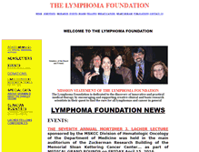 Tablet Screenshot of lymphomafoundation.org